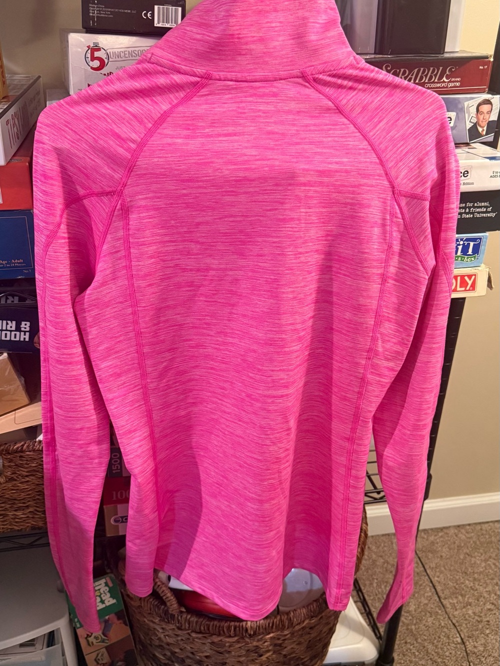 Under Armour Women’s Hot Pink Half-Zip Performance Pullover - Picture 3 of 3